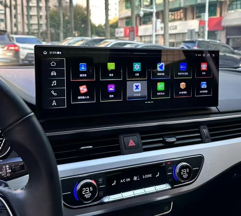 Автомобильный мультимедийный плеер Krando 14 9 с сенсорным экраном и 13 0 Android для Audi A4L A5 2017 - 2019 GPS навигатор стерео Carplay