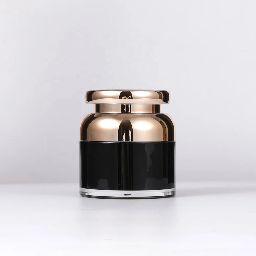 
Wholesale cheap price black cosmetic packaging plastic jar 