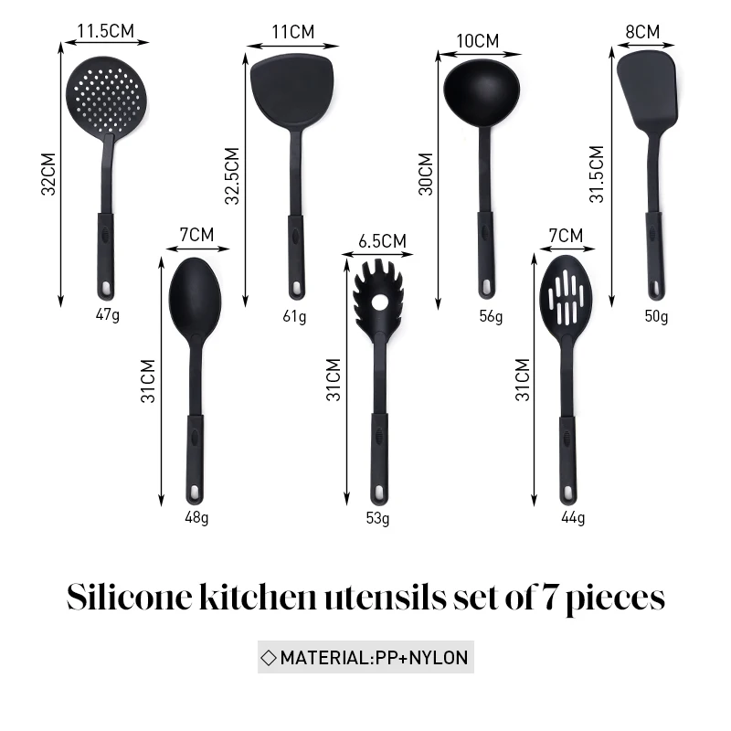 Qimeng Best Selling Products Cocina Kitchen Nylon Utensils Nylon Kitchen Utensils And Appliances