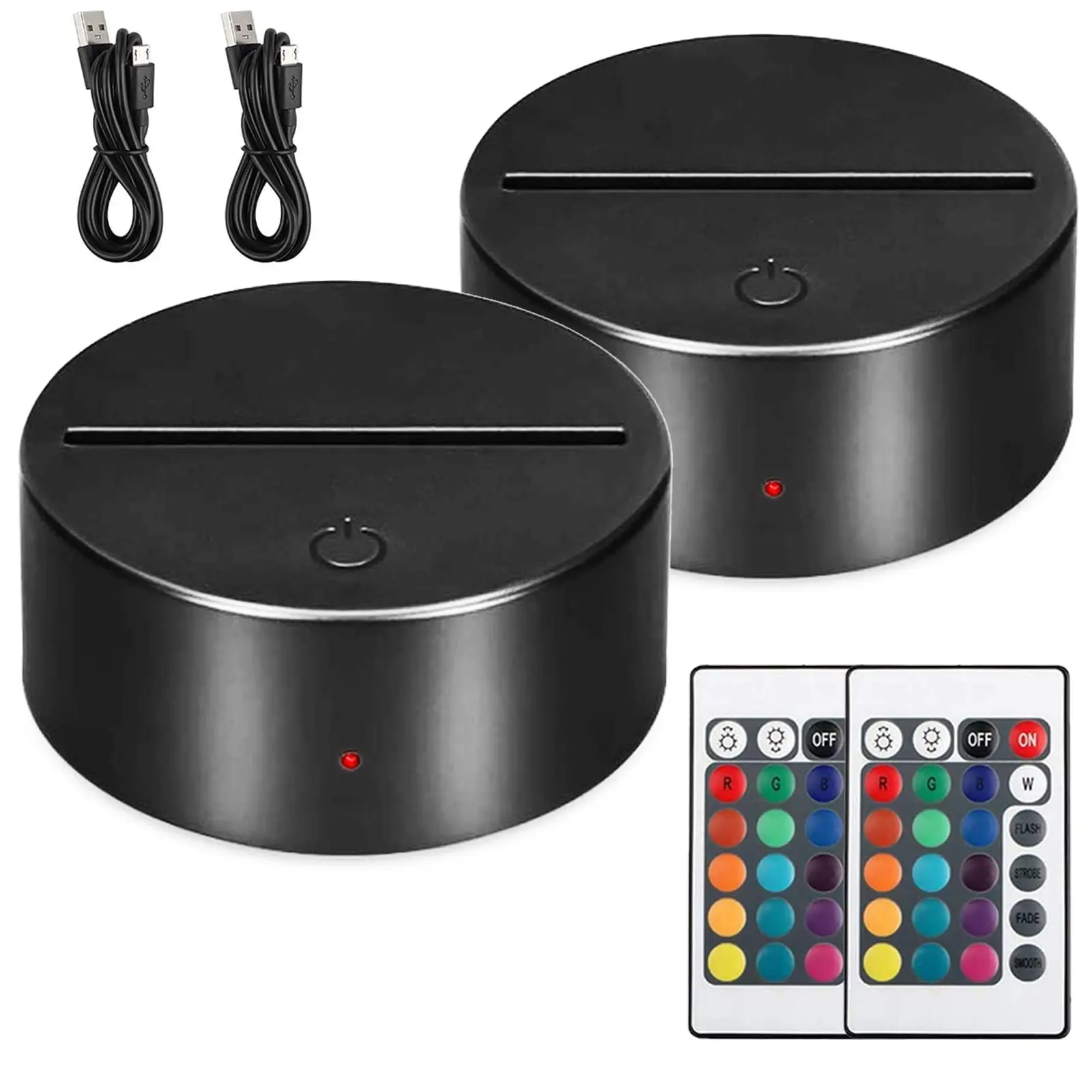 Wholesale 3d Night Lights Usb Cable And Remote Control Leds Light Bases For Acrylic Sign Holder Led Lamp Base