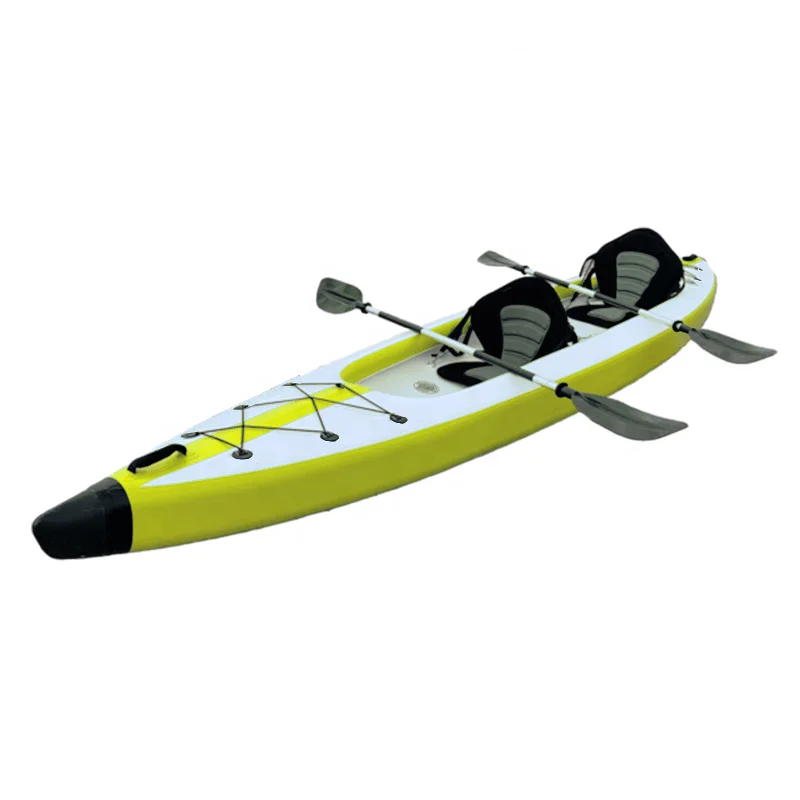 Airvolution Sandbanks Dropstitch Kayaks 1 Person 2 Person Single Tandem Drop Stitch Inflatable Sea Kayak Canoe
