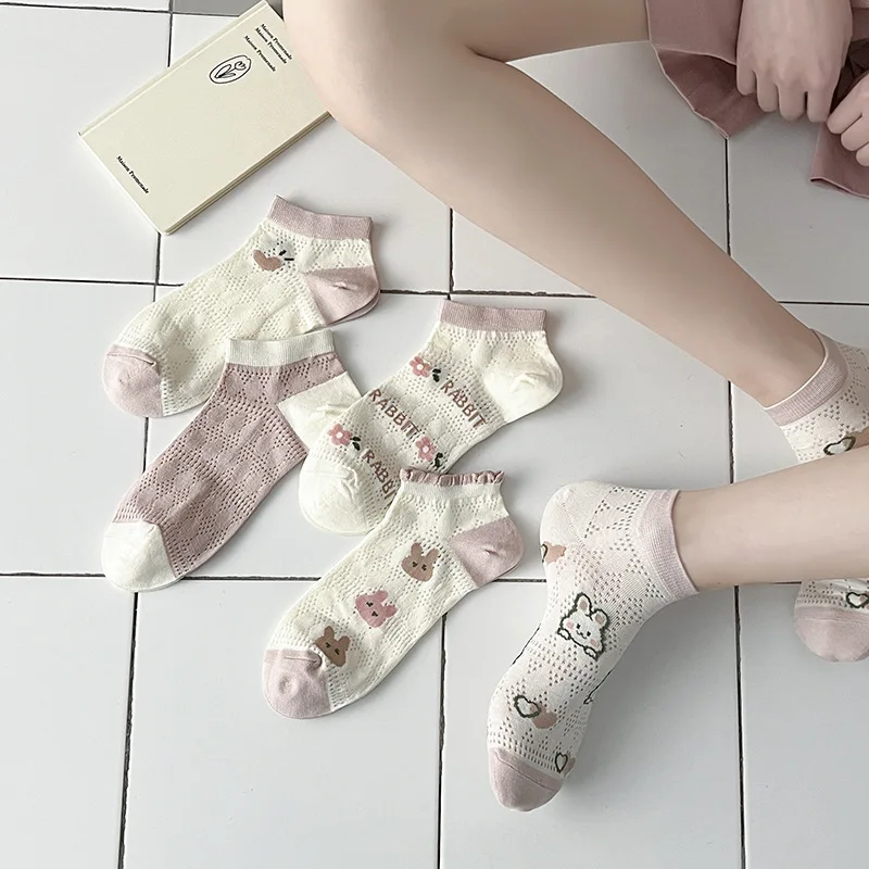 Summer Socks Womens Bamboo Candy Color Invisible Sock Sneakers Women Sports Socks