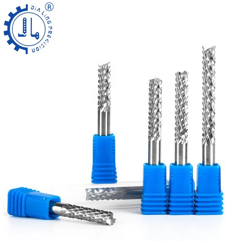 PCB Corn Teeth End Mill CNC Fiberglass Router Bits PCB Drill Bit Solid Carbide PCB Engraving Bit