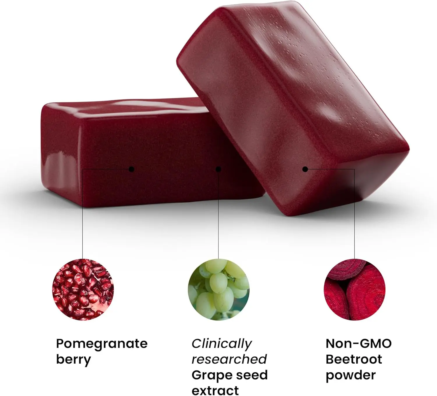 Beetroot Gummies: Aid Nitric Oxide, BP & Heart Health, with Antioxidant Beetroot Powder