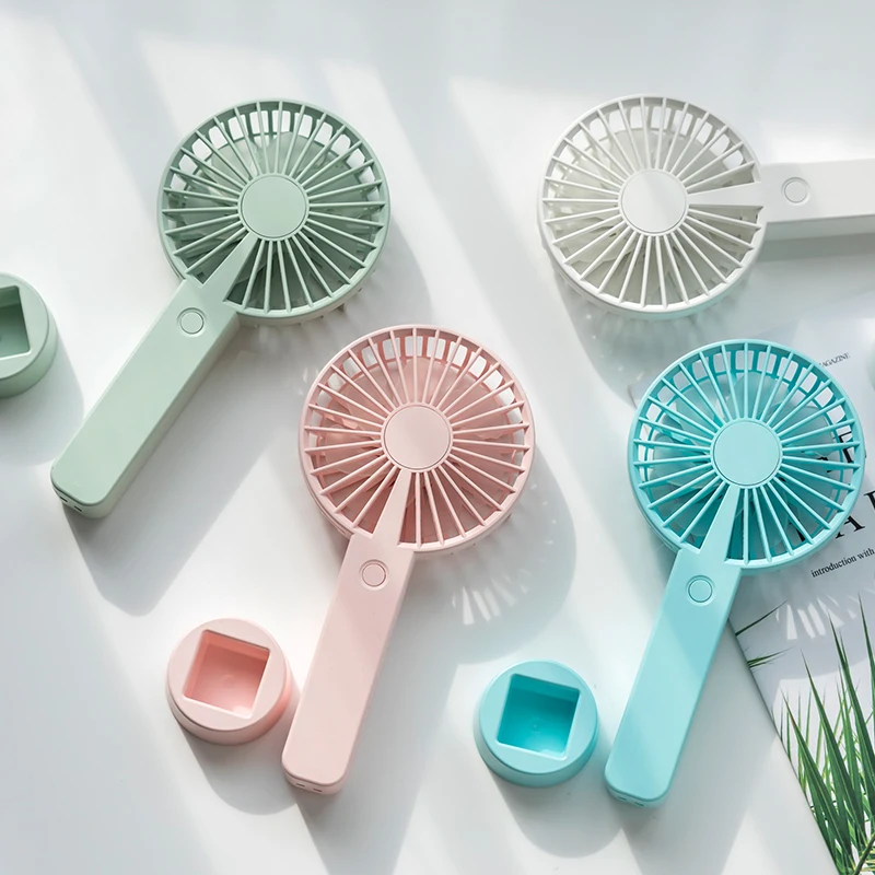New Upgrade Rechargeable USB Mini Face Fan - Adjustable Handheld Cooling Fan, 3 Speeds and Cold Compress for Personal Use.