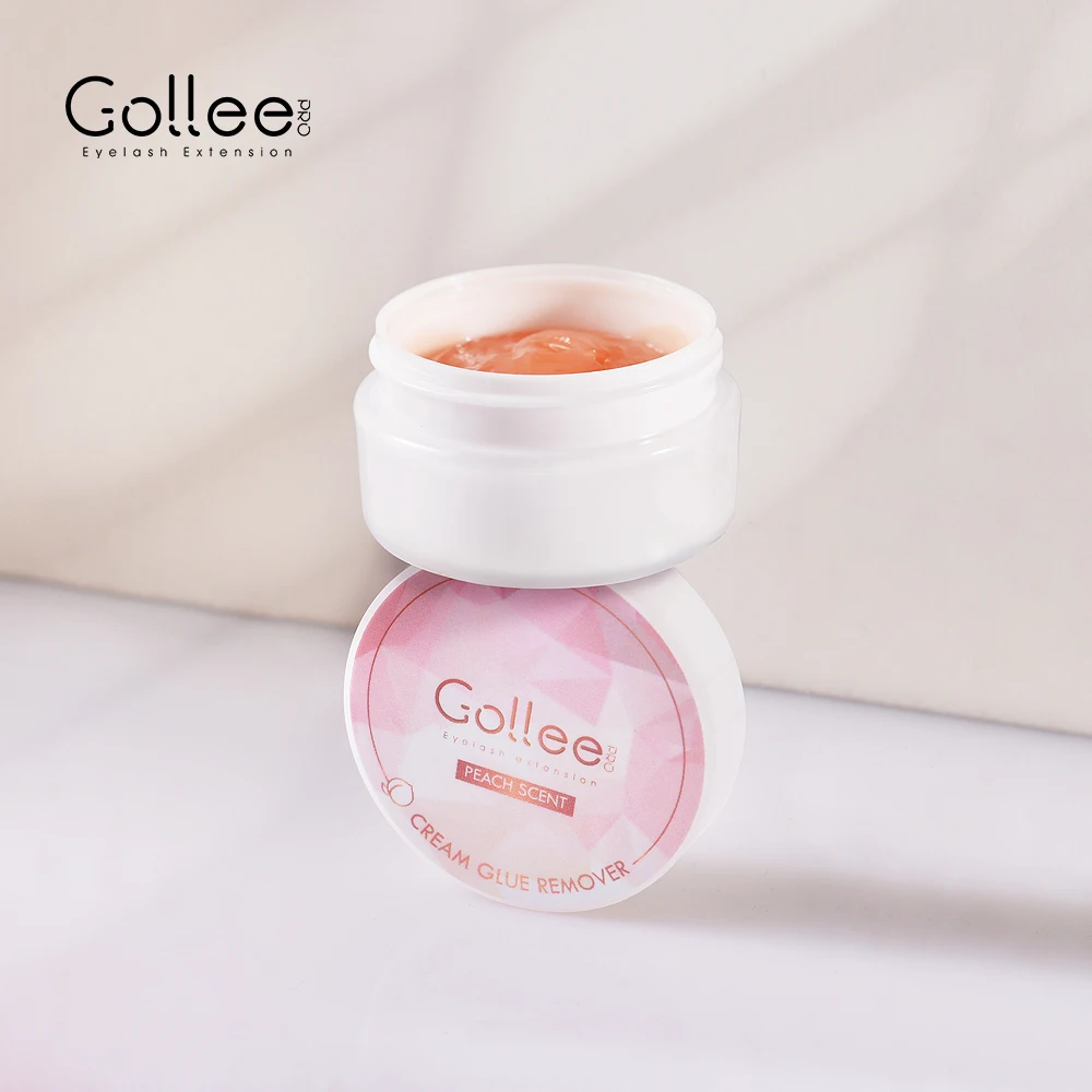 Gollee Peach Scented Fast Customer Korea Diy Extention Removal Adhesive Extension Lash Cream Lash Glue Remover Lash Remover