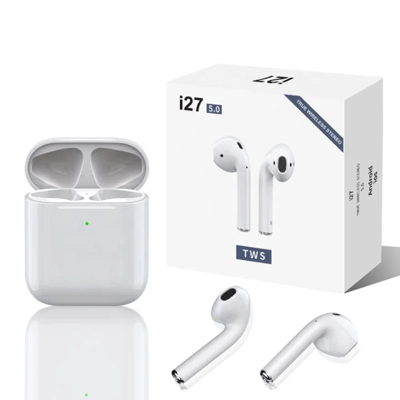 
Original I27 TWS Blue tooth 5.0 Wireless Earphones With Charging Box Mini TWS Headphone For iPhone Samsung Xiaomi Huawei 
