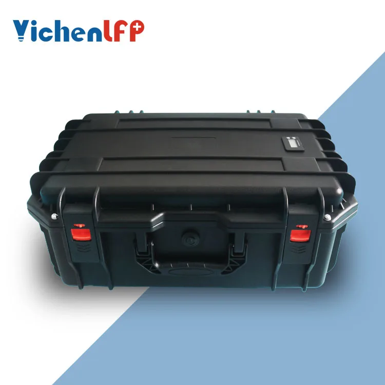 Customized 12V 24V 36V 48V 50Ah 100Ah 150Ah Deep Cycle  Lithium Battery Carrying Suitcase LiFePO4 Battery for Marine Boat Motor