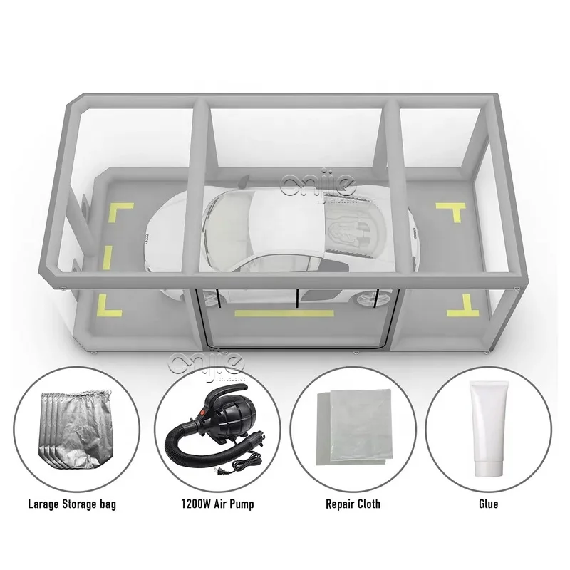 Waterproof Portable Garage Airtight Inflatable Car Cover Tent Show clear Capsule