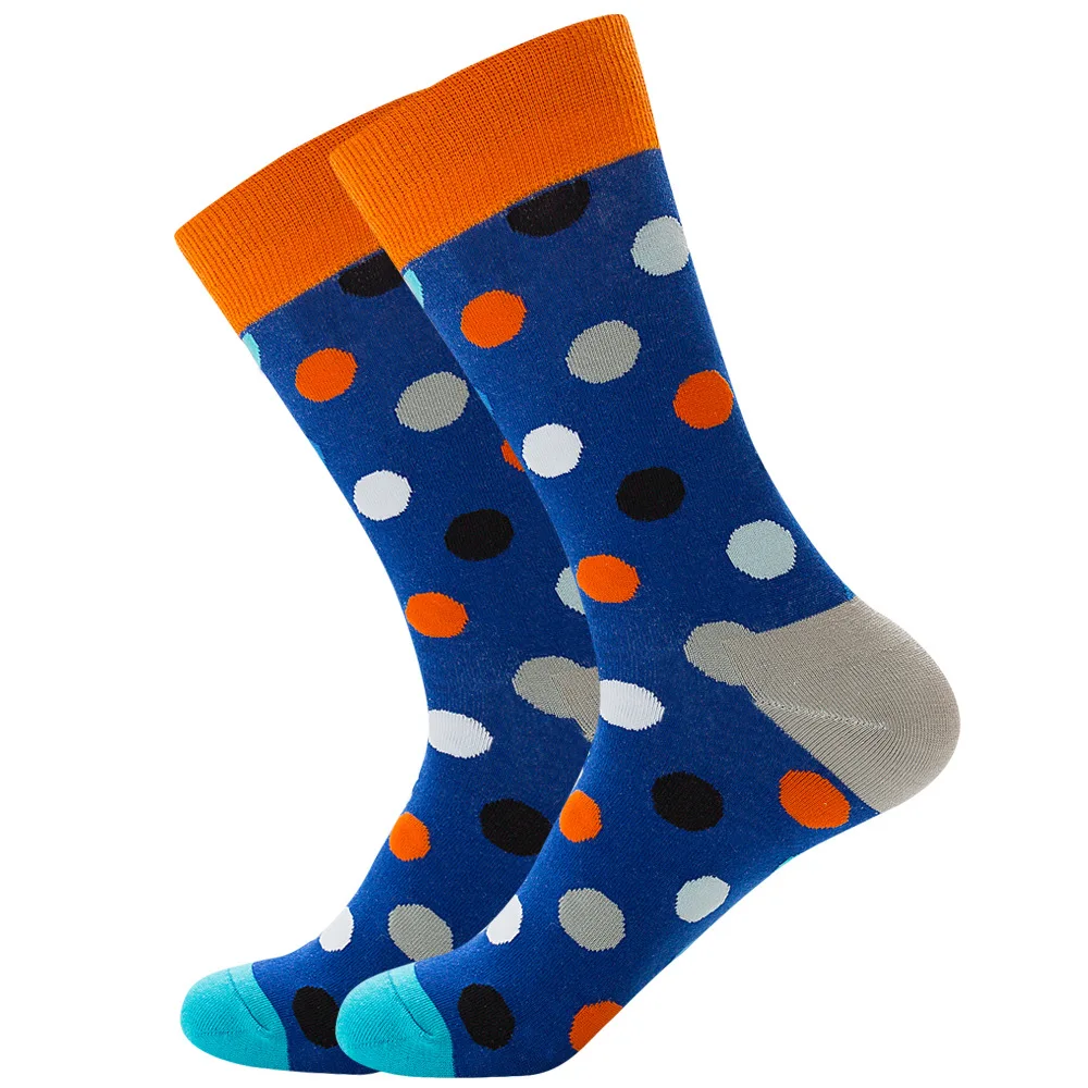 Bonypony Colorful Cotton Fun Bright Dots Patterned Socks Classic Fashion Socks for Men & Women