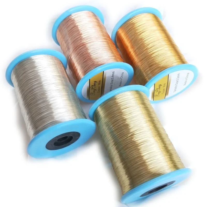 Color retaining copper wire manual beading 250g 500g 1kg copper wire metal wire wholesale DIY jewelry accessories