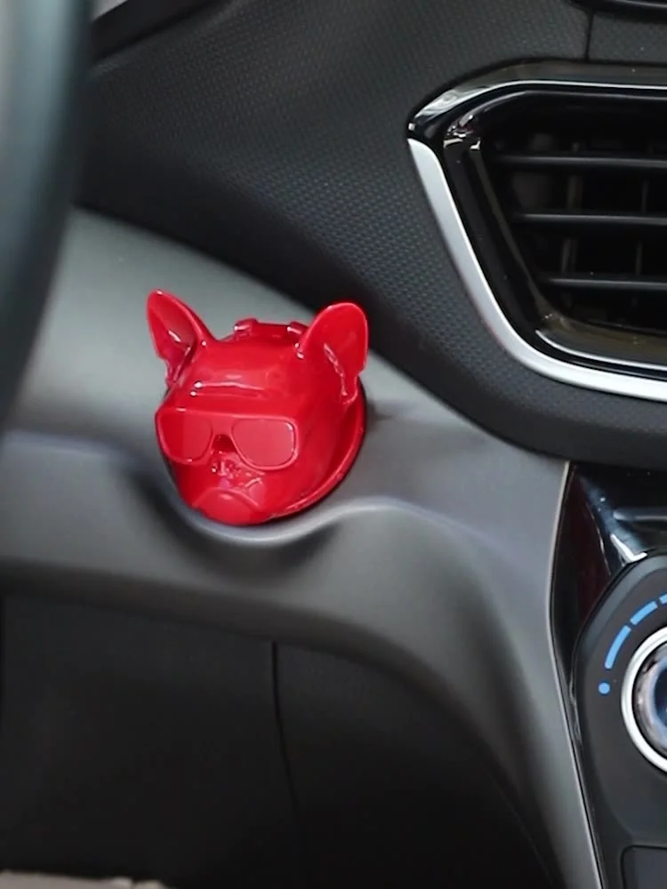 Bucket refit car one button start decoration sticker button cover ignition switch protection cover interior start ring universal