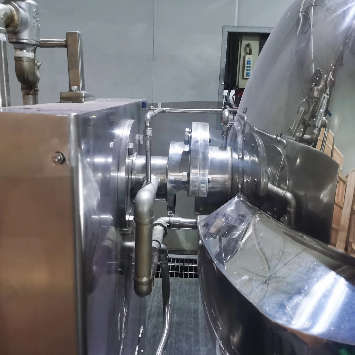 Gas Steam Jacketed Kettle Electric Cooking Pot Equipped with Mixer and control system