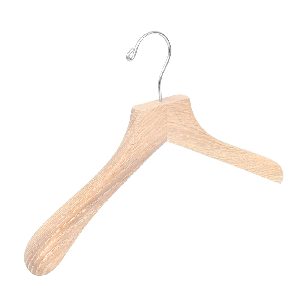 Hangers Manufacturer Customized Oak Women Wood Clothes Coat Hanger Rack Designs Personalized Hanger