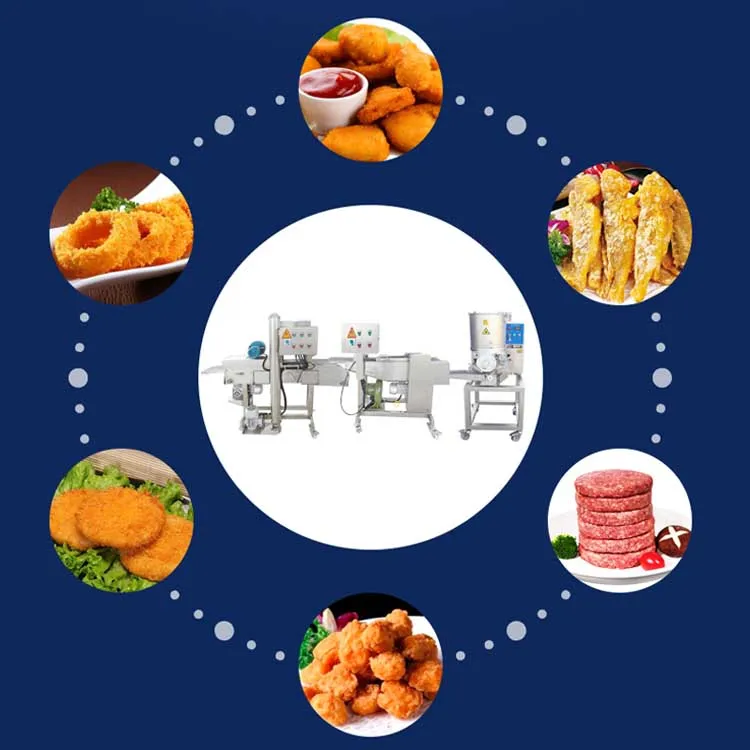 High Capacity Automatic Hamburger Patty Chicken Nuggets Production Line/ Nugget Forming Machinery For