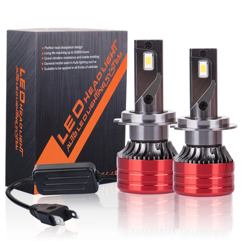 V13 3570 Chip 22000LM 100W 6000K Car Led lights H7 led headlight price H1 H7 H11 9005 9006 Car Led Headlight csp