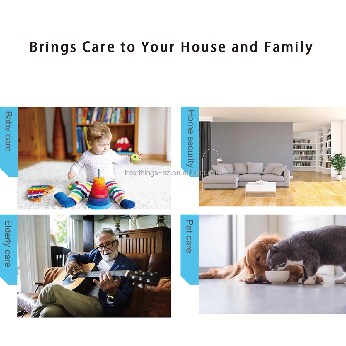 Внутренняя камера видеонаблюдения WIFI Remote smart HD screen Security
