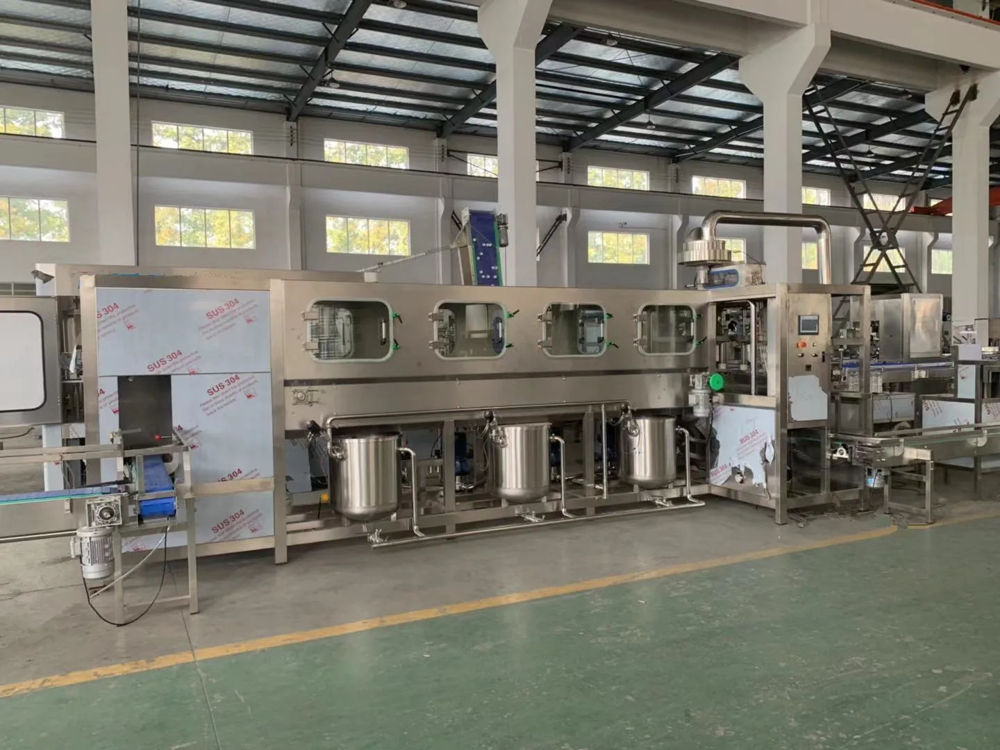 Complete automatic barrled bucket bottle 100bph 150bph 200bph 19l water filling machine