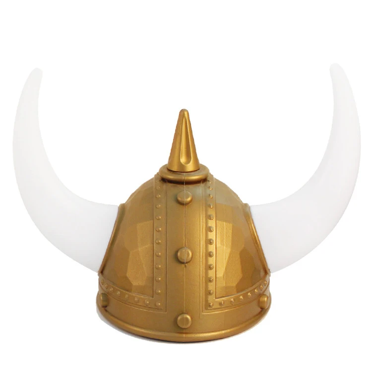 Best selling LED Light Up Viking Horns Helmet for Halloween party