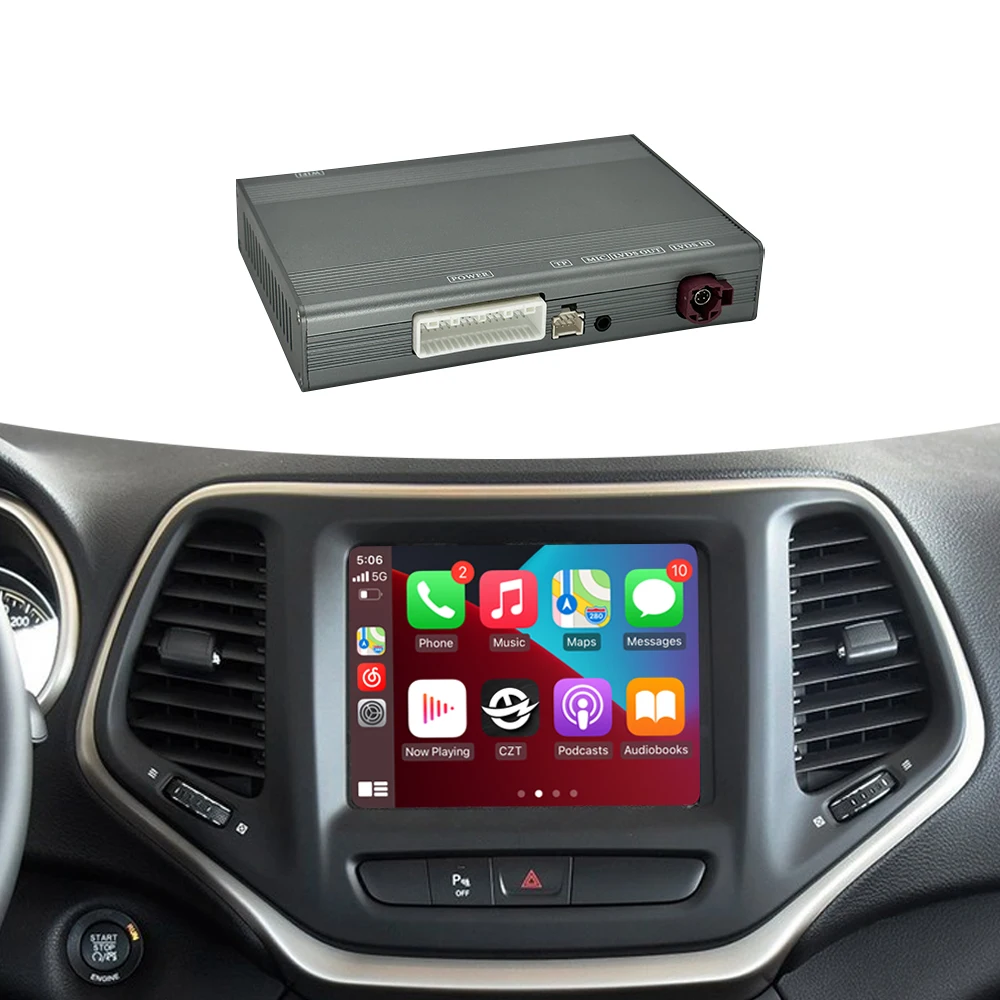 CZT-AUTO Android Auto Wireless Carplay Jeep Grand Cherokee compass 2014-2019 Bluetooth Connected Original Screen DSP Function