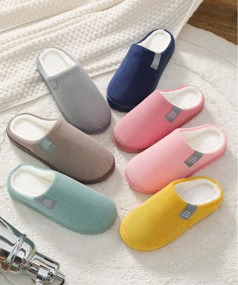 
Amazon explosion wholesale flat slipper house fashion plush slides soft Indoor fur shoes for women 
