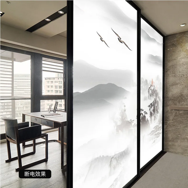 Magic privacy protection  screen PDLC intelligent patin smart  glass film for shop