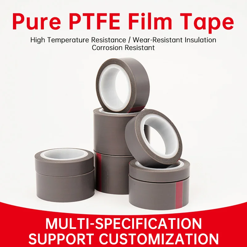 0.08mm Thickness Heat Resistant PTFE film Tape Pure Ptfe Adhesive Tape For Vacuum Sealer Machine