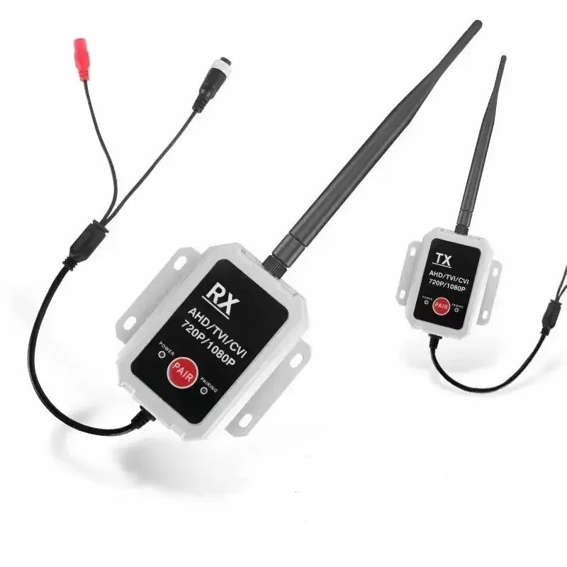 Waterproof 2.4ghz Wireless Transmitter and Receiver Box with 1km Range 720p 1080p Ahd Video Transmitter&Receiver for Camera