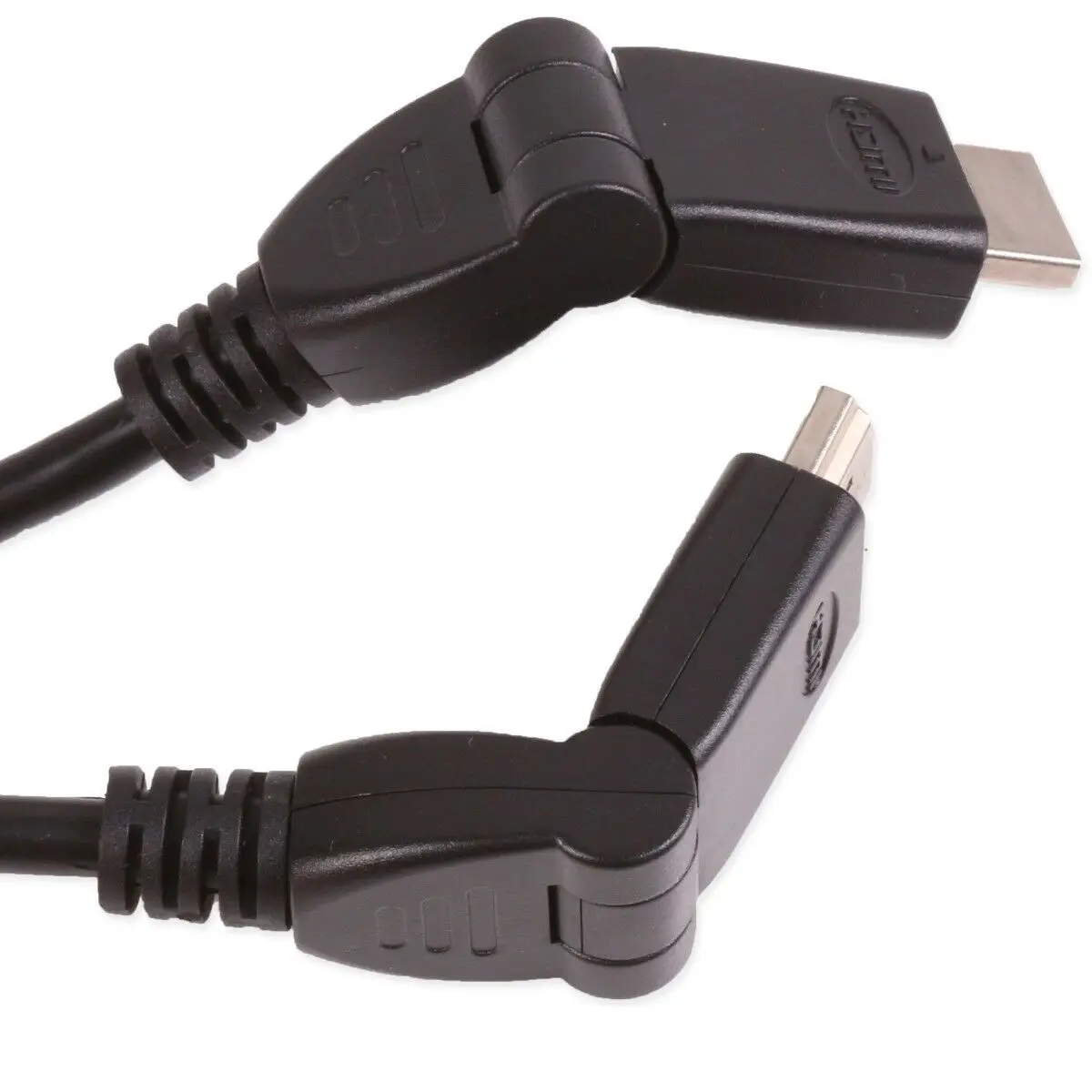 HIGH SPEED ROTATING HDMI CABLE Right Angle 90 180 Degree Home Theatre 2M