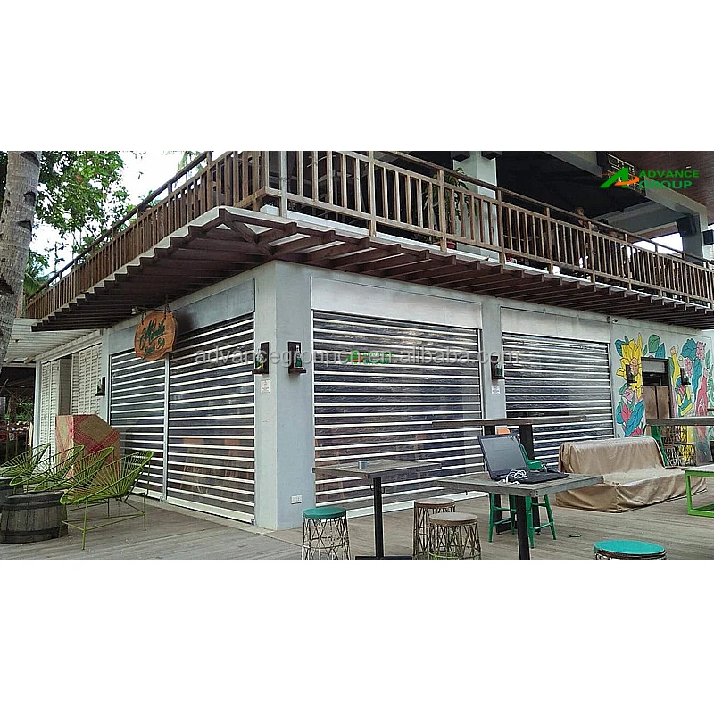 Polycarbonate door/bulletproof rolling shutter door/Automatic Polycarbonate Transparent Roller Shutter Interior Shop Door