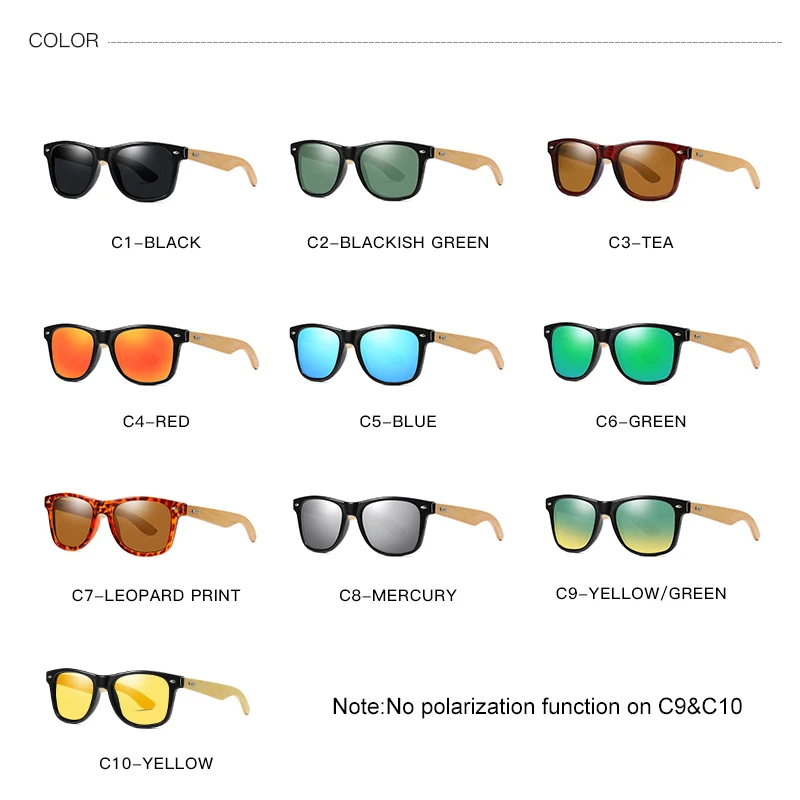 KDEAM 2020 Fashionable Custom Logo Bamboo Wood Sunglasses Sun Glasses Design Your Own Unisex Polarized Gafas De Sol UV400