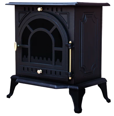 Нагревательный камин Современная чугунная печь настоящая дровяная нагревательная для продажи