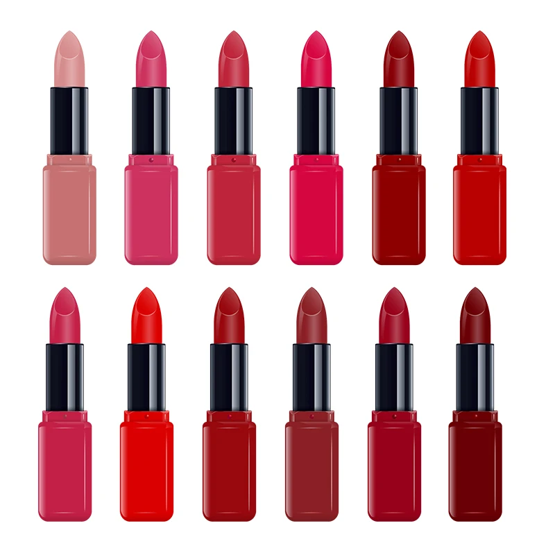 2024 Romantic bird custom 12 Colors Private Label Lipstick Manufacturers Cosmetics Long Lasting Smooth Vegan Waterproof lipstick