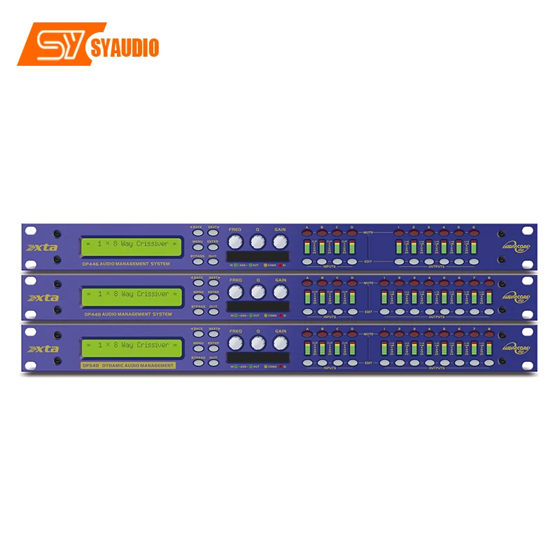 DP series digital audio processor 4 in 8 out Professional performance stage bar Line array speaker equalizer