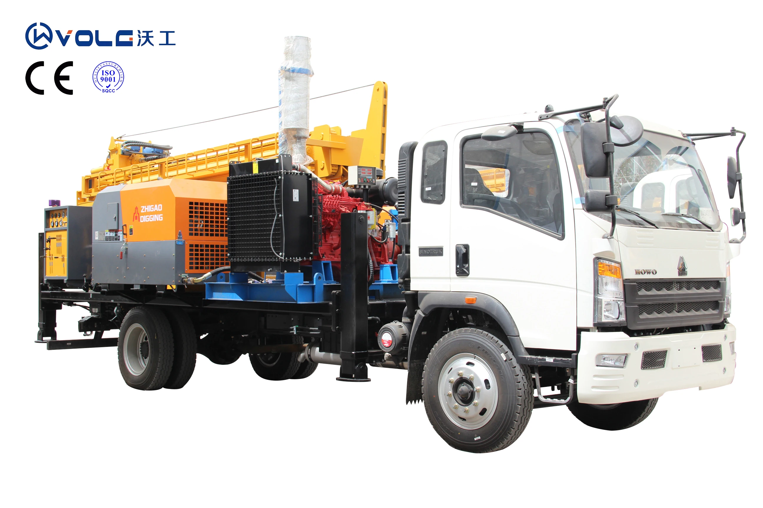 800m Truck mounted water well drilling rig Drilling rig for water well DTH Drilling machine with air compressor