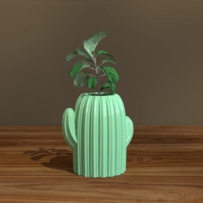 Hot Selling Luxury Ceramic Vases Modern and Minimalist Design for Home Decoration Glazed Ceramic Cactus Vase