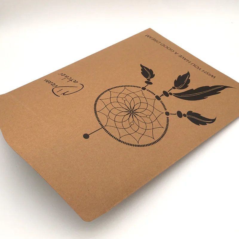 Custom Kraft Envelope Bags Portable Paper Bags with Window, Custom Sizes and Designs