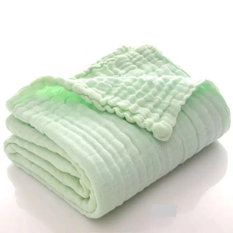 
Microfiber Soft Breathable 6 Layers Gauze Baby Muslin Blankets Swaddling Babies Wraps 105*105cm 