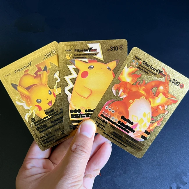 Top Quality 55pcs/box Gold Card Playing Booster for Poke Mon