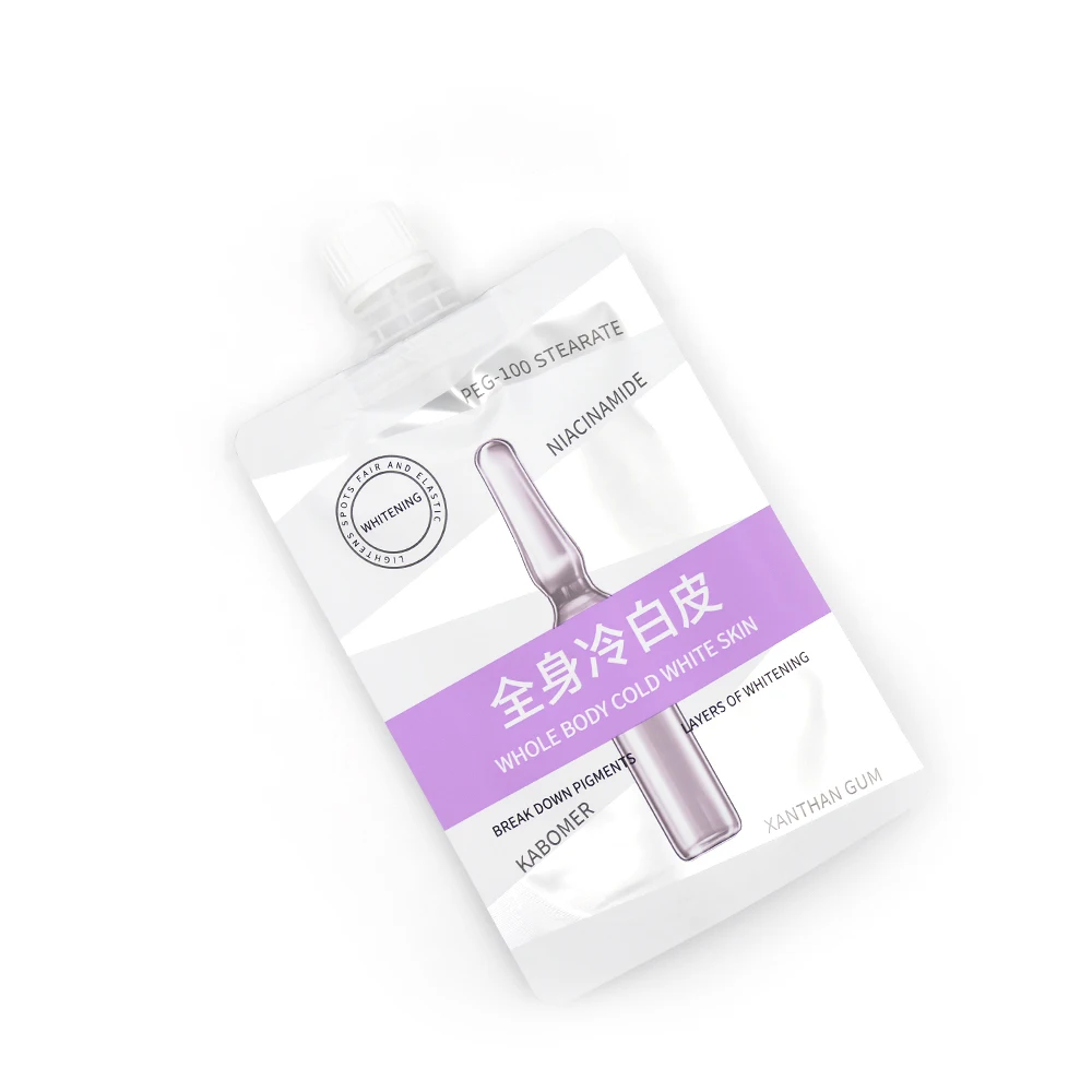 Custom Printed Liquid Refill Bags with Nozzle Doypack Spout Bag Cosmetic Mylar Stand Up Pouch Bags for Skin Care