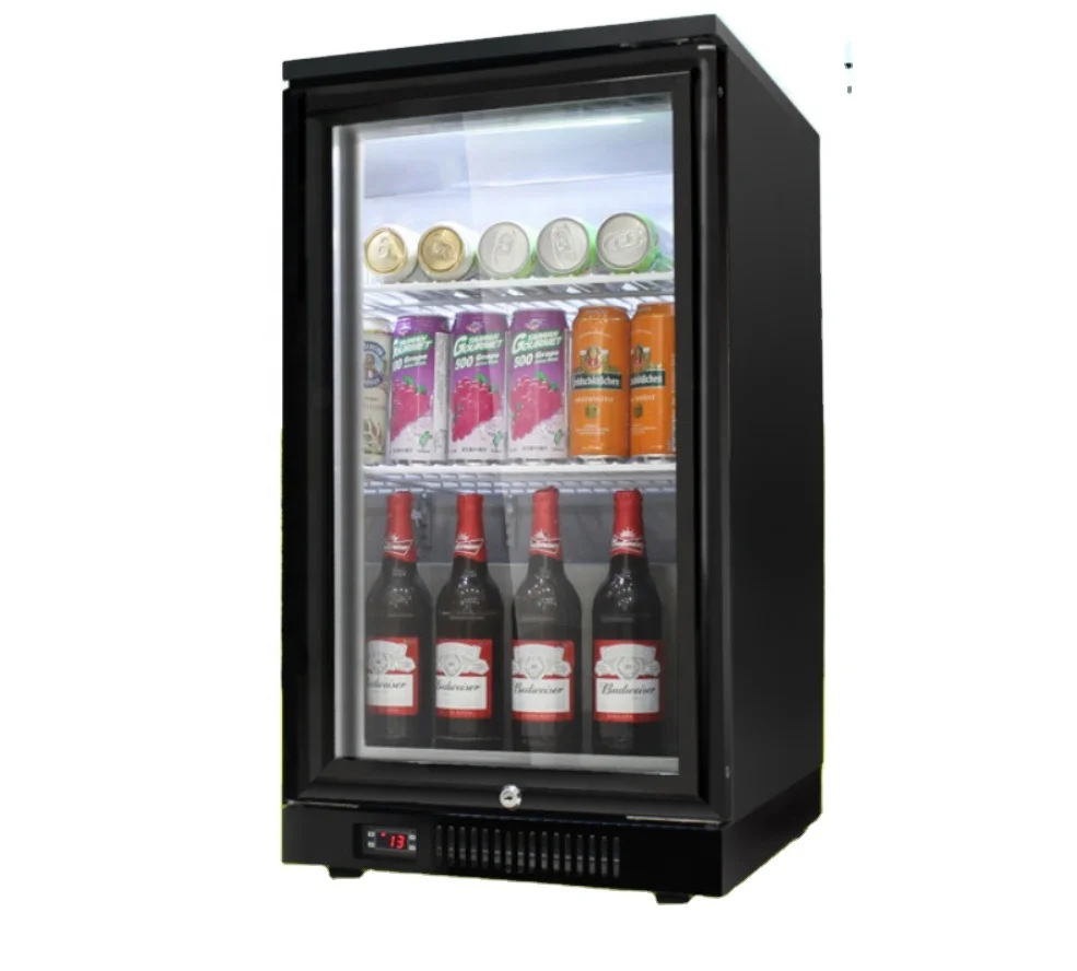 Bottle Small Refrigerator Fridge Glass Door Showcase Beer Fridge Refrigeration Equipment Display