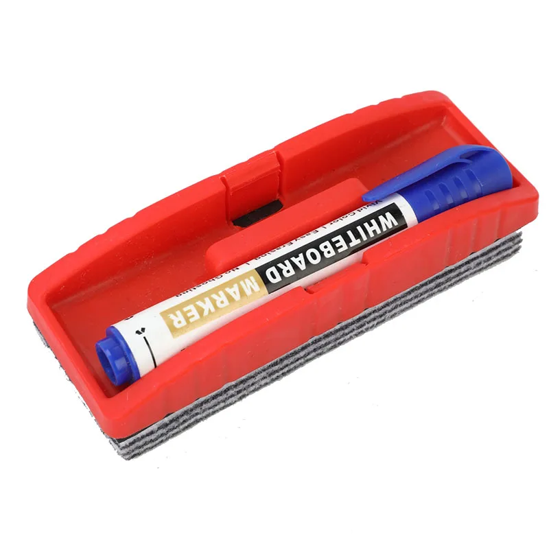 2021Amazon Hot sale Colourful  Plastic Magnetic White Blackboard  Felt Dry Eraser With Pen Slot for School Office (1600385539085)