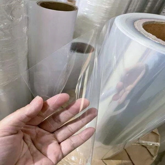 RPET Film Recycled PET Sheet Transparent Clear Colored Food Grade Plastic Packing Water Soluble Soft Packaging Film Twist Film