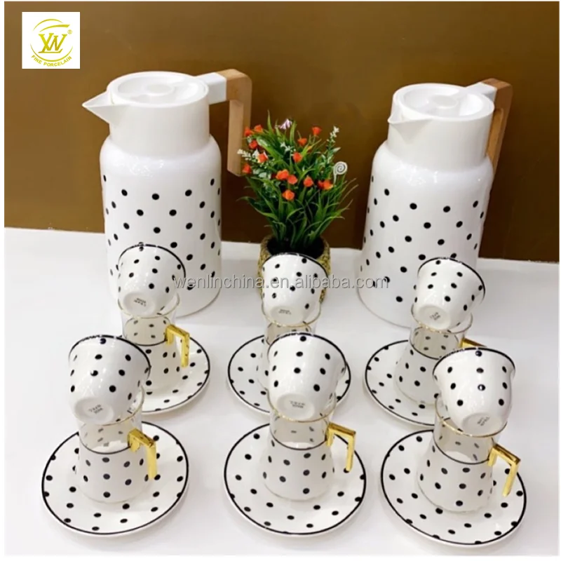 Luxury style 18pcs glass tea cup of good quality direct factory price Arabic Saudi Middle-East Dubai market for drink ware