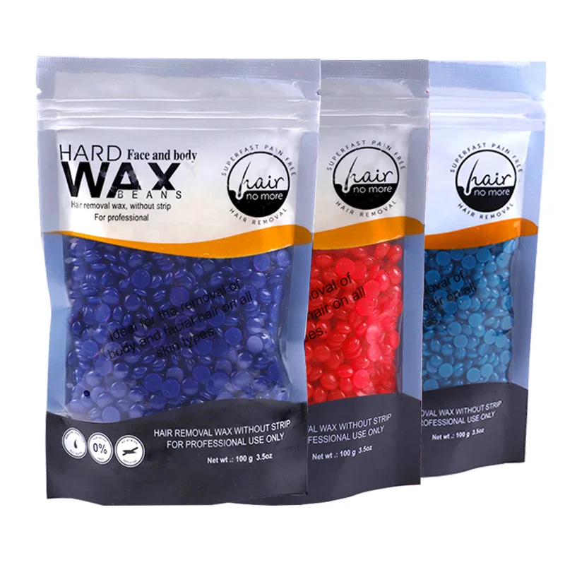 Wholesale Brazilian Wax Beads 100g 300g 500g 1kg Depilatory Hard Wax Bean For Face Body Armpit Hair Removal