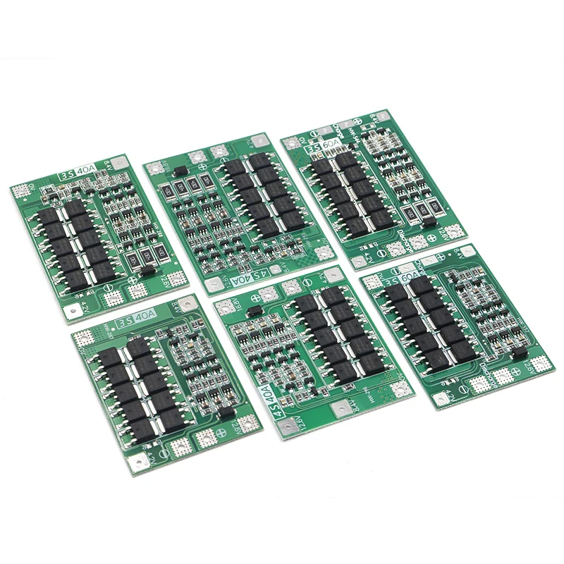 3S 4S 40A 60A Li-ion Lithium Battery Charger Protection Board 18650 BMS For Drill Motor 11.1V 12.6V/14.8V 16.8V Enhance Balance
