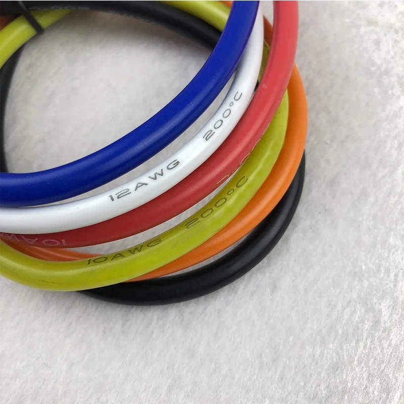 0.1-10000ohms Flexible silicone coated insulated nichrome alloy electric heating and resistance wires heating wire