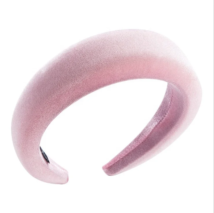 2019 women velvet padded headband crown colorful hair matador headband