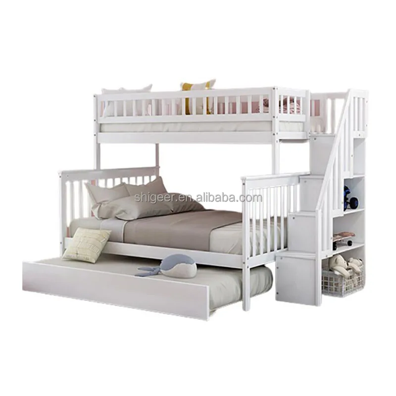 Modern bunk bed children bed solid wood loft bed wholesale