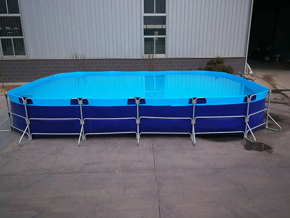 Фабричный дешевый размер на заказ 40000 литров система аквакультуры складной пруд ПВХ брезентовый аквариум для рыбалки
